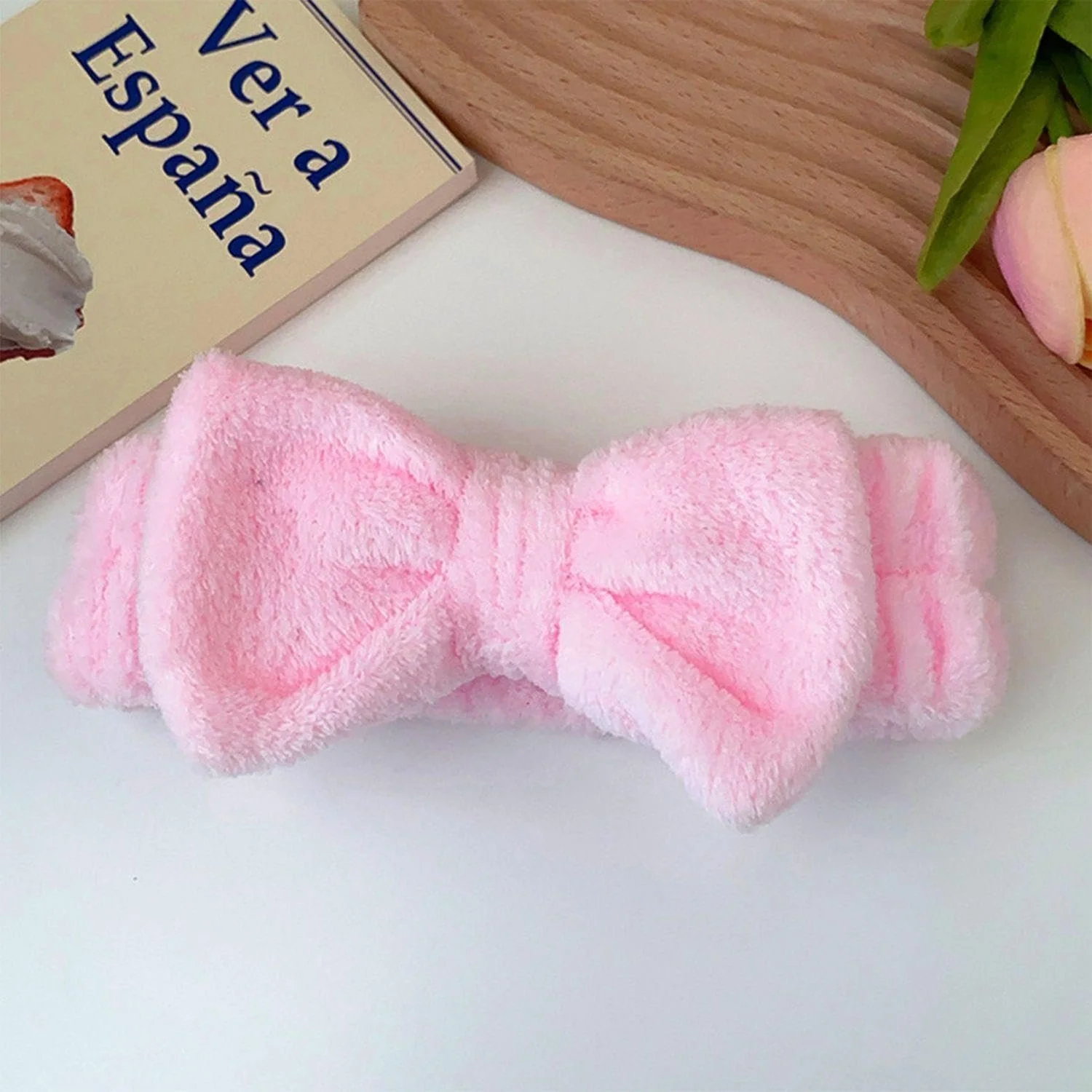 Пов'язка на голову Корал Вельвет з Бантиком, фото №4 Пов'язка на голову Корал Вельвет з Бантиком, фото №4