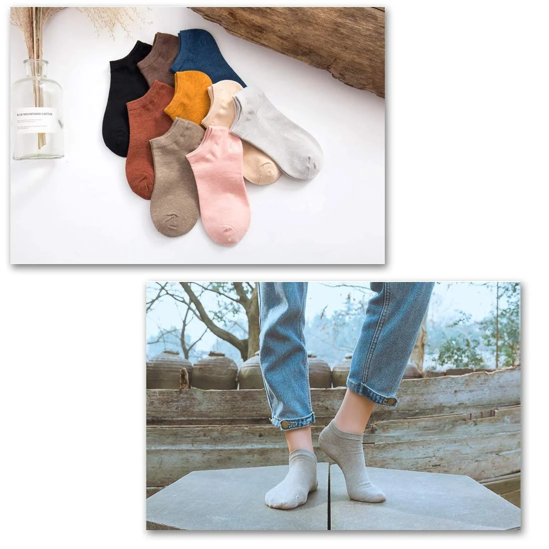 Жіночі шкарпетки-слідки короткі 5 пар Бамбукові, фото №4