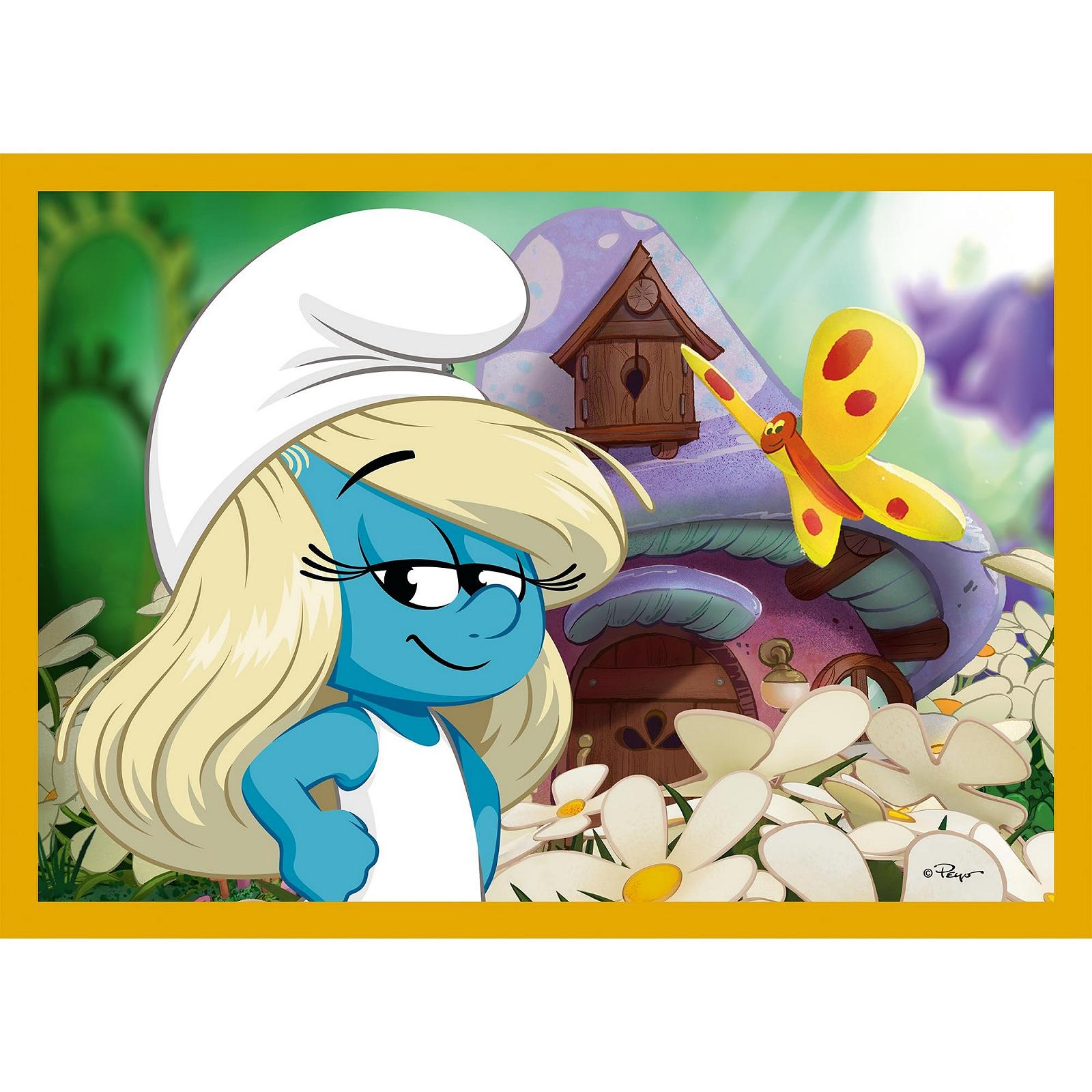 Пазл Trefl Smurfs Life in the Smurfs 4-в-1 35-70 елементів, фото №6