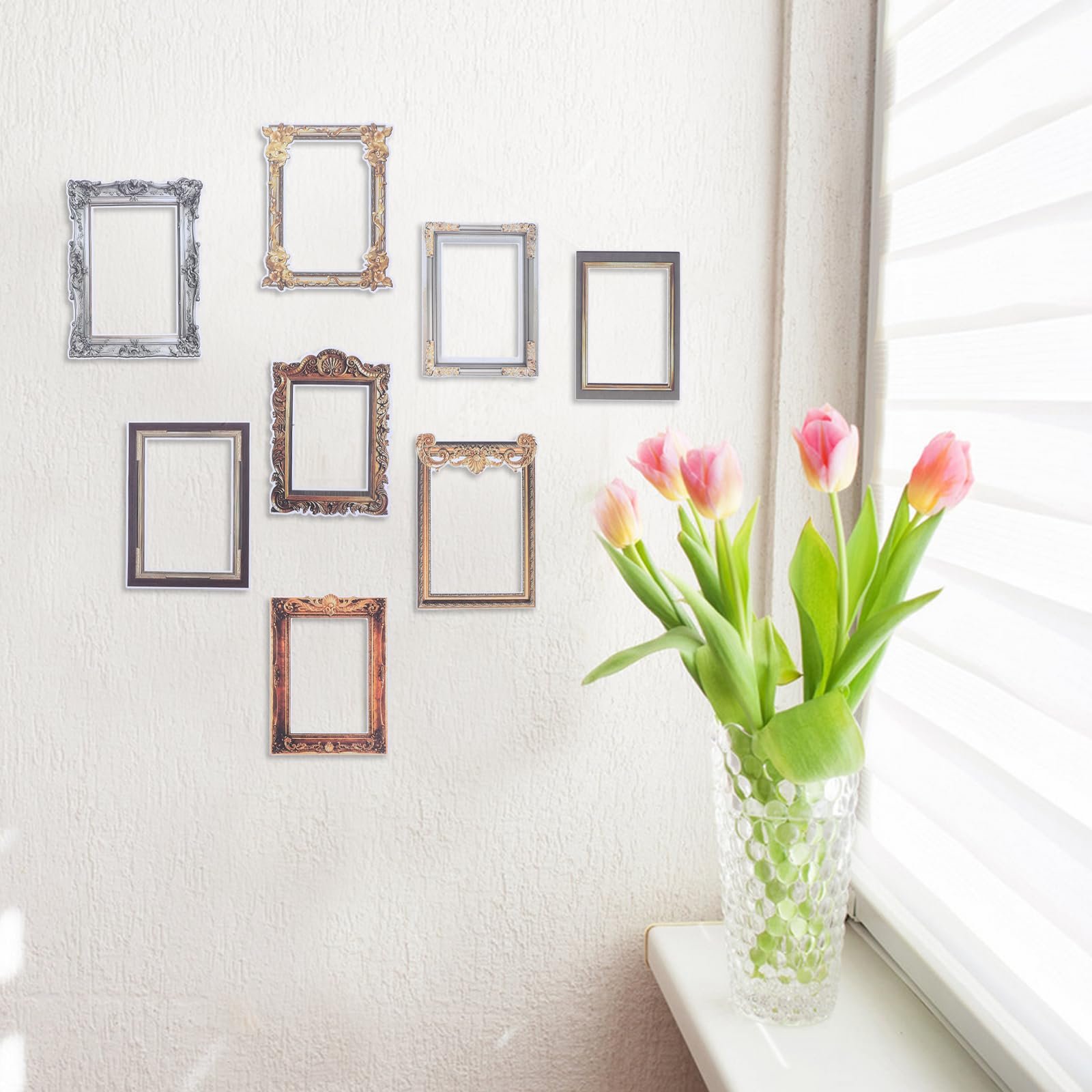 Настенные наклейки HOMSFOU Vintage Photo Frame 8 штук PVC, фото №8