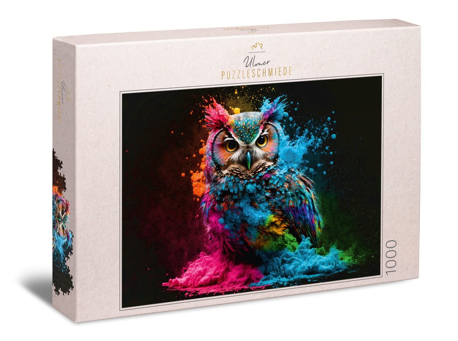 Пазл Ulmer Puzzleschmiede Farben & Fantasy Colourful Night Bird 1000 деталей, фото №1