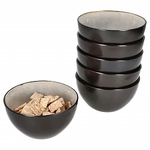 Миска MamboCat Набор из 6 штук, глазированный реактивной эмалью, 240 мл, Каминная керамика - Фото 1