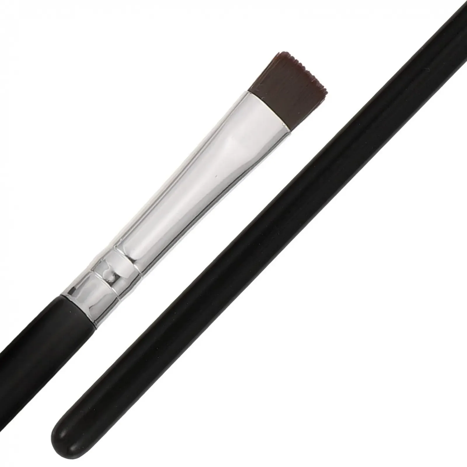 Набір пензлів для підводки очей Beavorty, 6 шт, з пласким пензлем для брів, дерев'яною ручкою, фото №2