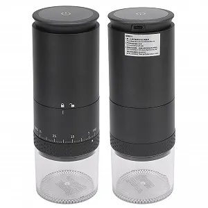 Портативная электрическая кофемолка с жерновами Маленькая 38 регулируемых настроек LCD экран Мини synthetic.ua - Фото 1