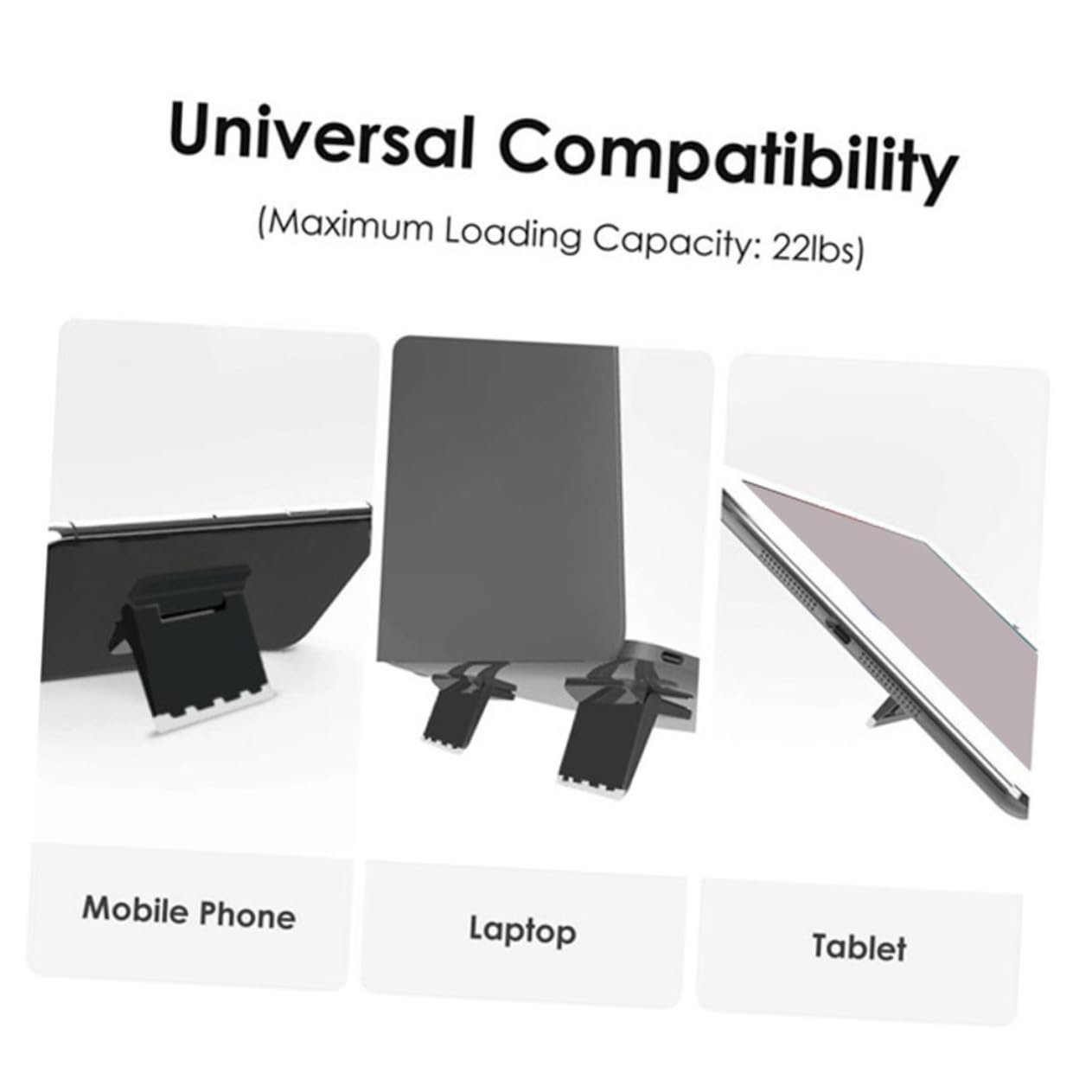 Підставка для ноутбука Універсальна NOLITOY, 2 шт, регульована по висоті, чорна, фото №3