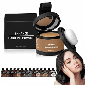 Пудра для волос Waverlo Magic Root Cover Up для маскировки корней, пудра для волос, мгновенно скрывает выпадение волос, волокна для истонченных волос, маскировка корней, устойчивая к пятнам 48 часов (Medium Yellow) - Фото 1