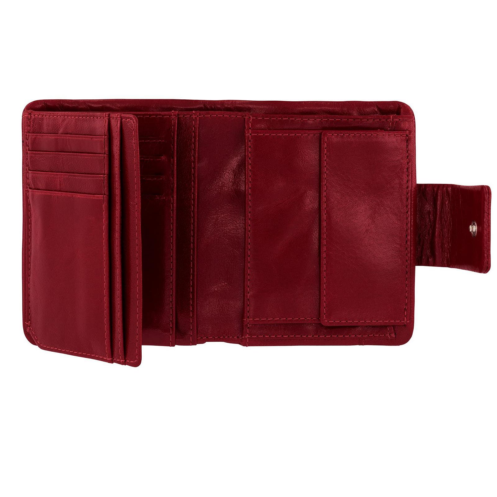 Кошелек camel active Rise Женский RFID Кожаный Среднего Размера, красный, фото №4