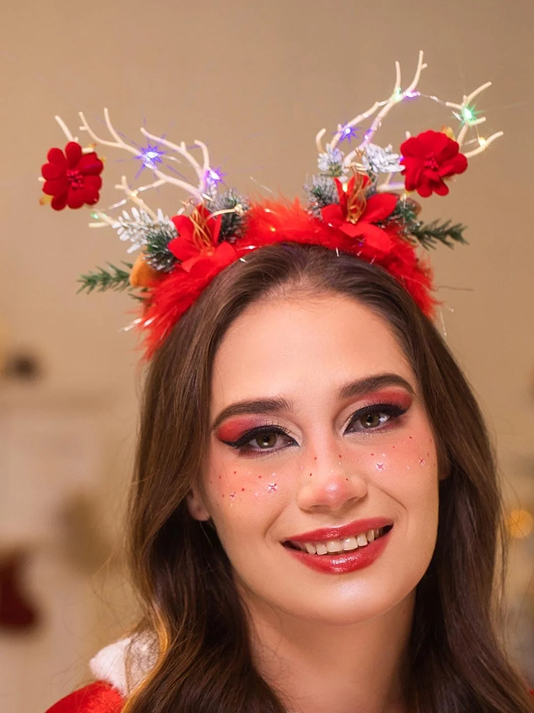 Обруч IYOU Святковий Різдвяний Світлий, фото №4