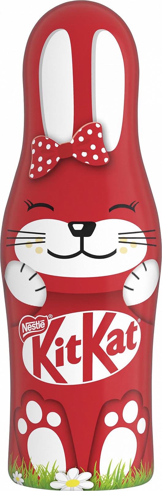 Шоколадний Великодній Зайчик Nestlé Kitkat Молочний шоколад з хрусткими шматочками, фото №3