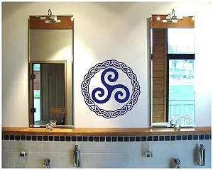 Наклейка на стіну Samunshi Тріскеле з вузлом synthetic.ua - Фото 1