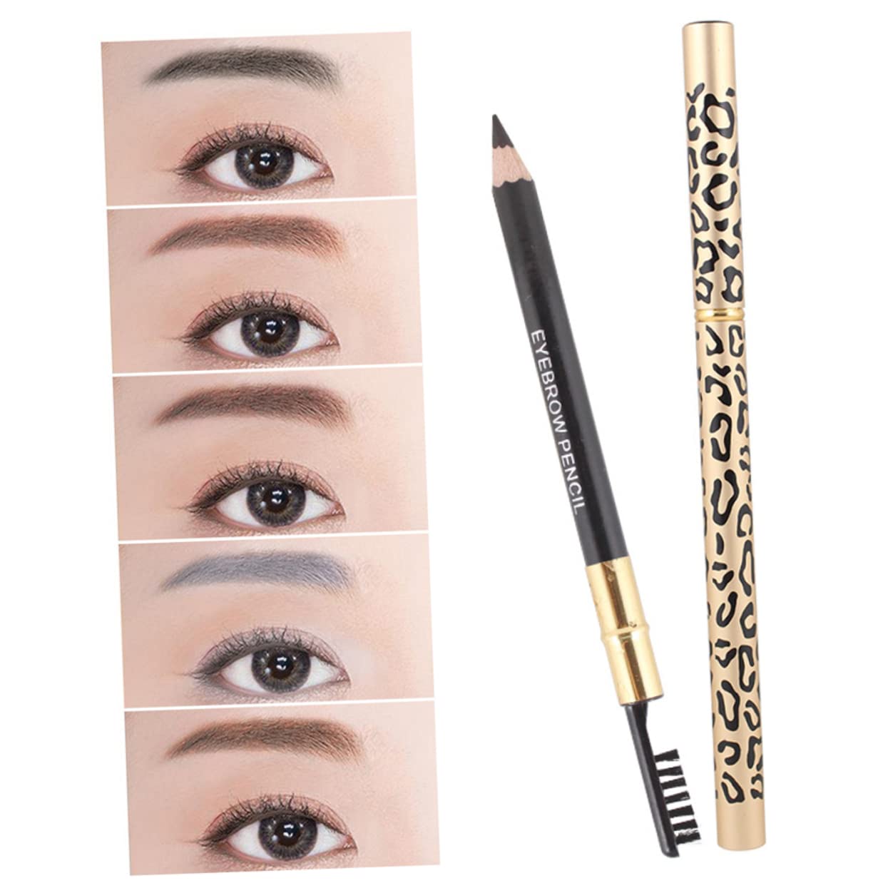 Олівець POPETPOP Бамбук Водостійкий 6 шт Темно-коричневий та білий, фото №5