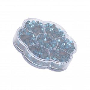 Стрази Скло 1000 шт Морський Блакитний для нігтів DIY декоративні synthetic.ua - Фото 1