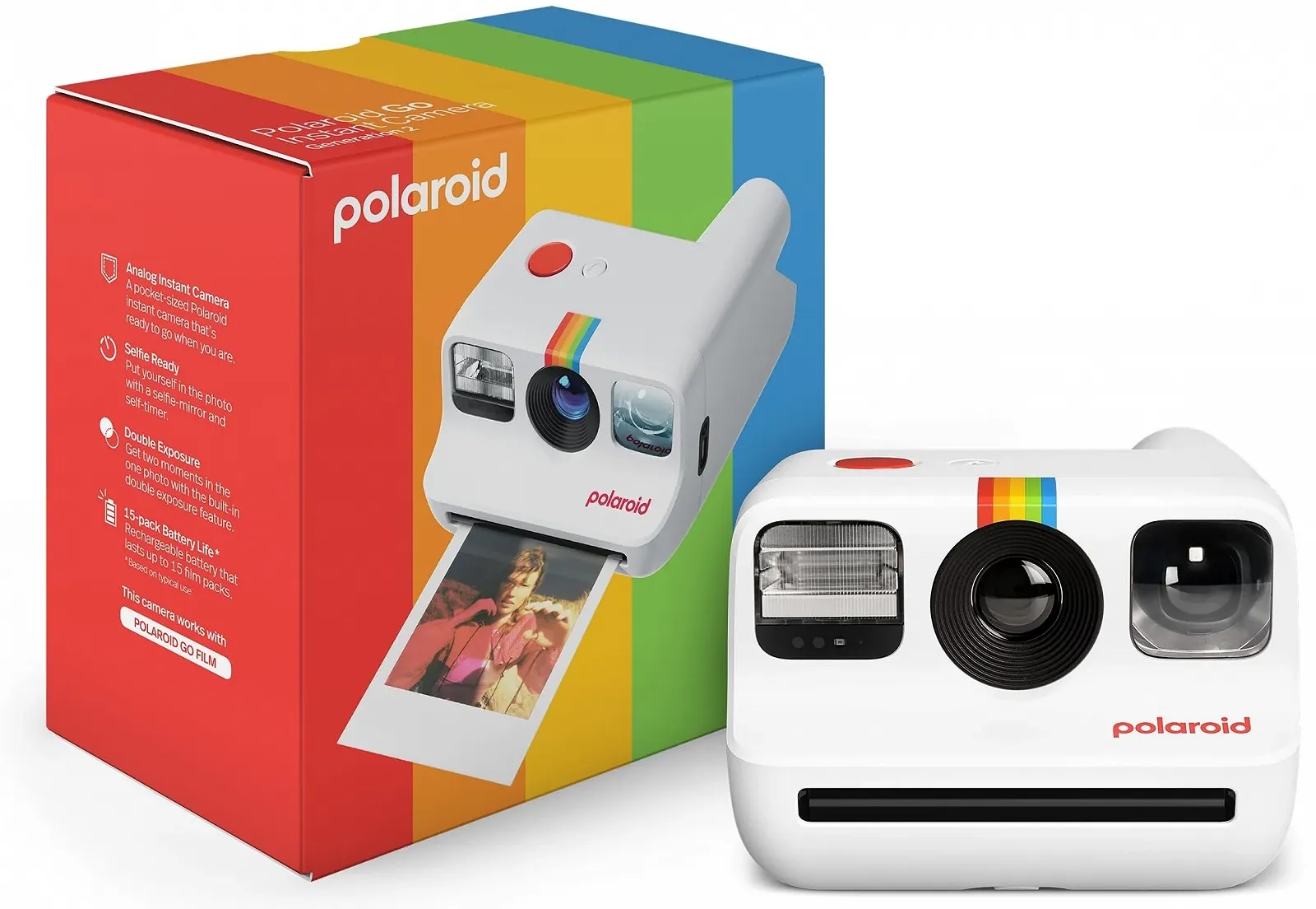 Фотокамера мгновенной печати Polaroid Go Generation 2 White, фото №1 Фотокамера мгновенной печати Polaroid Go Generation 2 White, фото №1