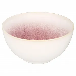 Миска MamboCat Reactive Glaze Paris, 1.3 л, кремово-розовая, большая каменная миска - Фото 1