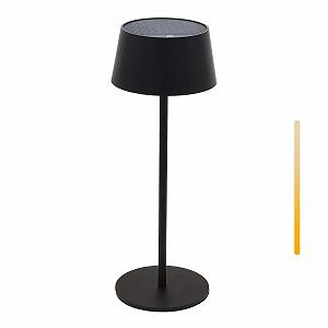 Сонячна настільна лампа ANTELA Бездротова димована LED Вулична Акумуляторна 3000 К IP44 Чорна 1 шт. - Фото 1