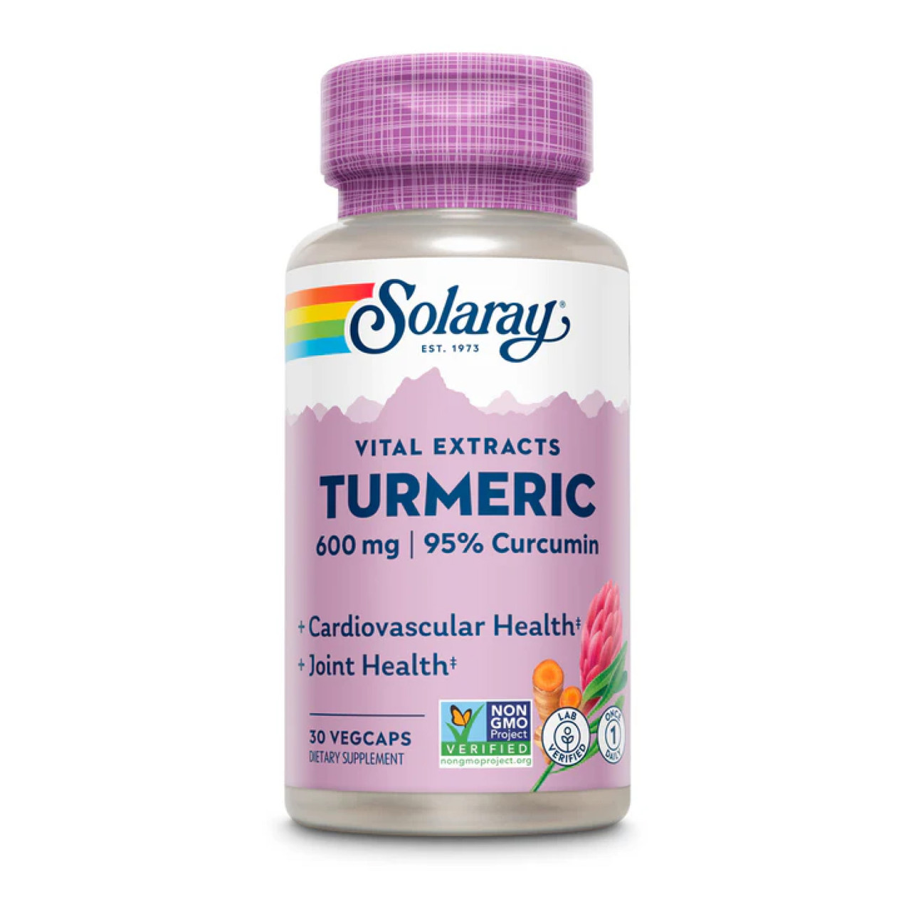 Turmeric Root Extract One 600mg 30 vcaps, фото №1
