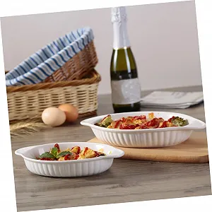 Форма для запікання GLEAVI З подвійними ручками Кераміка synthetic.ua - Фото 1