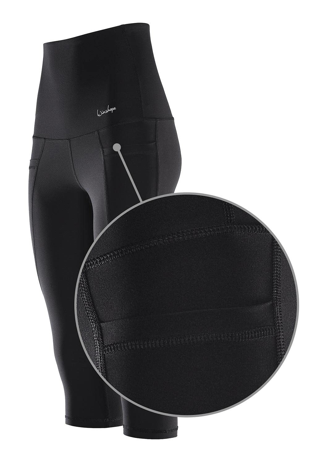 Леггинсы WINSHAPE Functional Power Shape ¾ Hwl214 Женские с высокой посадкой, фото №5