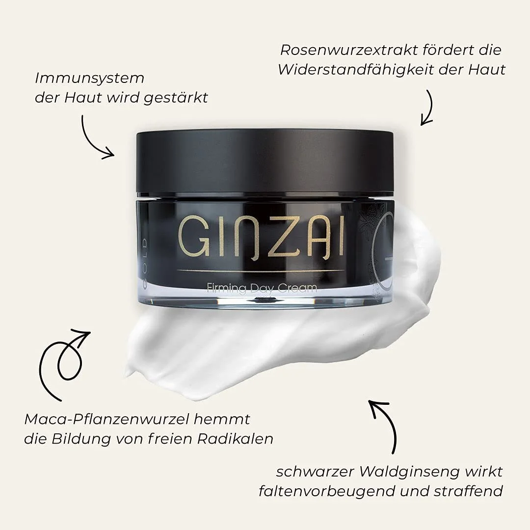 Денний крем Ginzai Firming 50 мл веганський зміцнюючий проти зморшок, фото №1 Денний крем Ginzai Firming 50 мл веганський зміцнюючий проти зморшок, фото №1