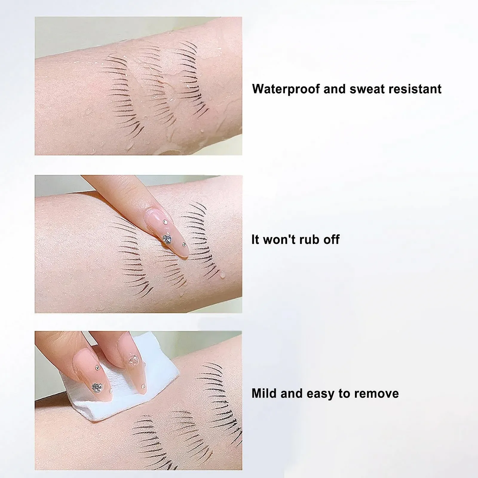 Фломастер-підводка для очей з подвійним кінчиком для нижніх вій, фото №4