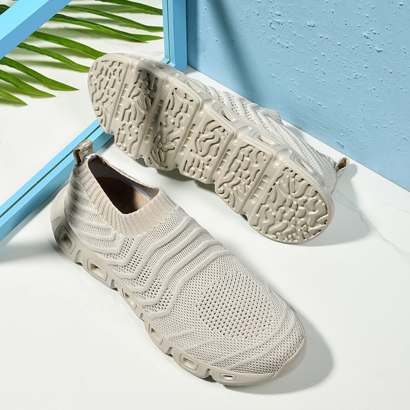 Кроссовки мужские Лето 2022 Hollow Fly Woven Легкие Дышащие Удобные Decompression Fashion Sports Running Lift, фото №4