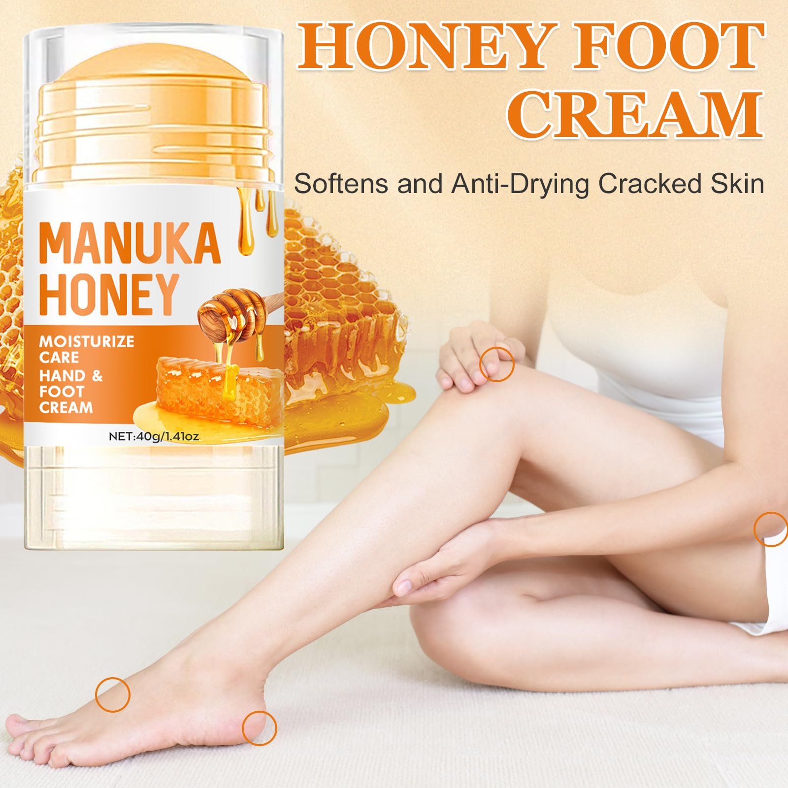 Бальзам-стік для ніг Медовий для потрісканих п'ят 1 шт., фото №6 Бальзам-стік для ніг Медовий для потрісканих п'ят 1 шт., фото №6