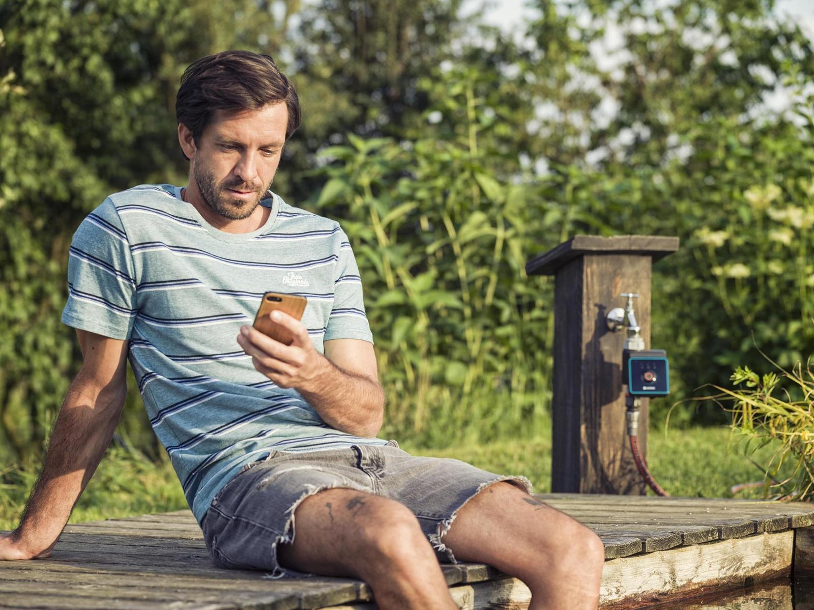 Контроллер, таймер полива Gardena Bluetooth App Water Control 01889-20 автоматический 3 графика 10 м диапазон, фото №3