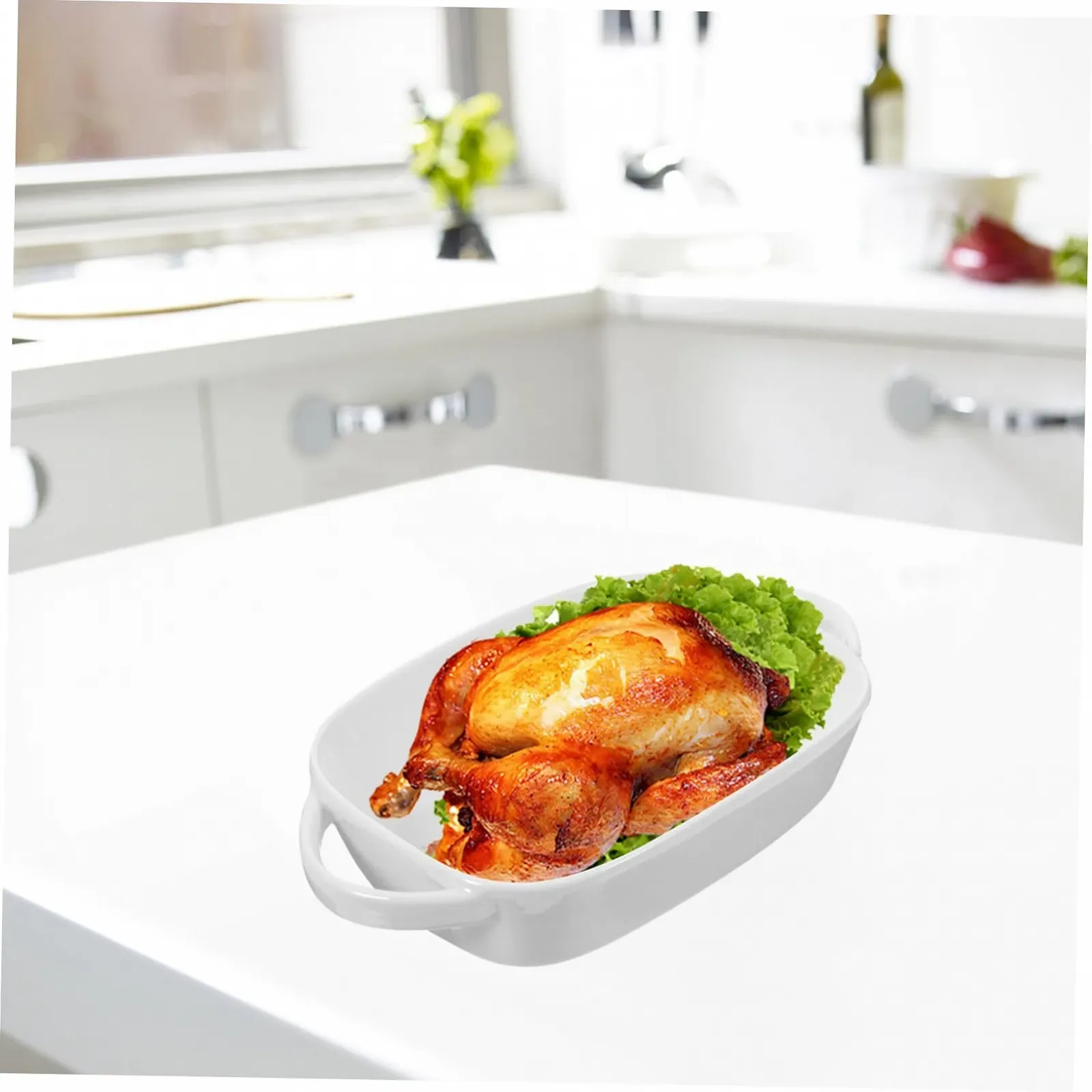 Форма для запекания Ciieeo керамическая с двумя ручками прямоугольная, фото №4