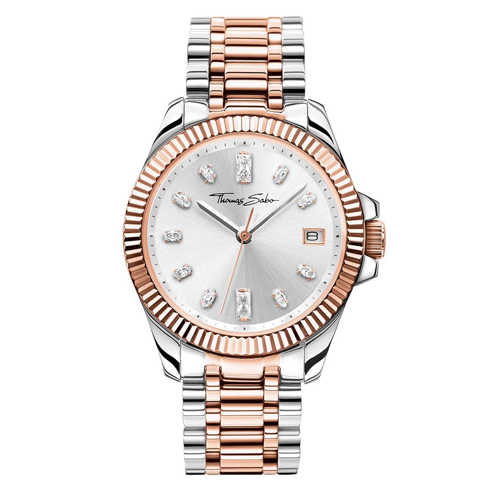 Жіночий браслет Thomas Sabo WA0371-277-201-33 MM, двоколірний, рожеве золото, срібло, аналоговий, кварцовий, нержавіюча сталь, фото №1
