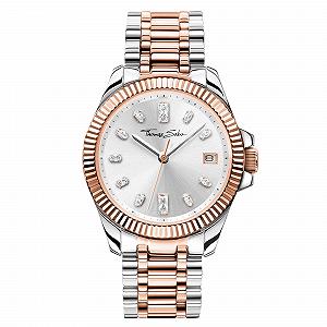 Жіночий браслет Thomas Sabo WA0371-277-201-33 MM, двоколірний, рожеве золото, срібло, аналоговий, кварцовий, нержавіюча сталь - Фото 1