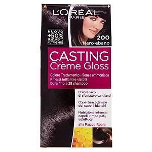 Крем-фарба для волосся L'OREAL Casting 200 Чорне ебенове дерево без аміаку - Фото 1