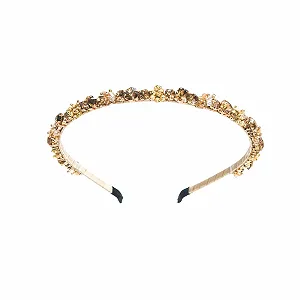 Обруч Блискучий для волосся жіночий з кристалами - Фото 1