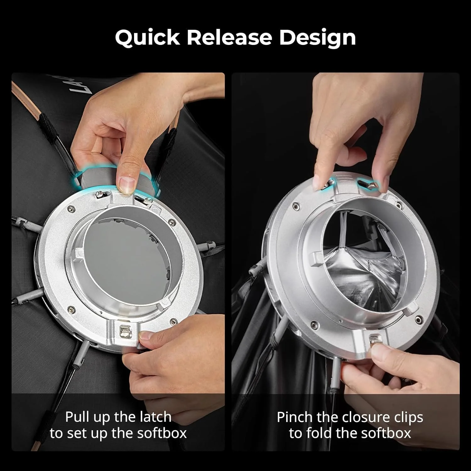 Софтбокс SmallRig LA-O90 90 см восьмиугольный Черный, фото №4 Софтбокс SmallRig LA-O90 90 см восьмиугольный Черный, фото №4