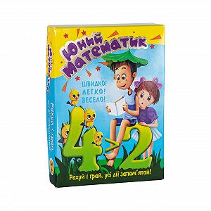 Карты Strateg Юный математик на украинском языке 30760 - Фото 1