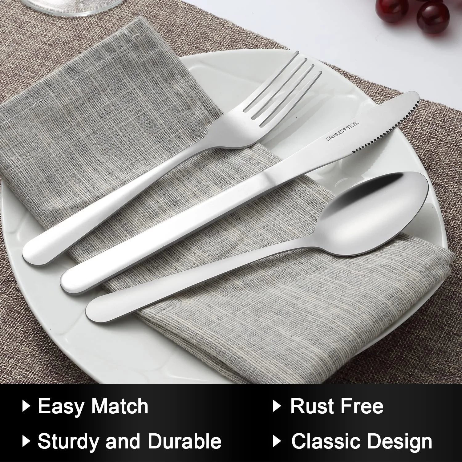 Ніж столовий Stainless Steel 20 см, фото №5