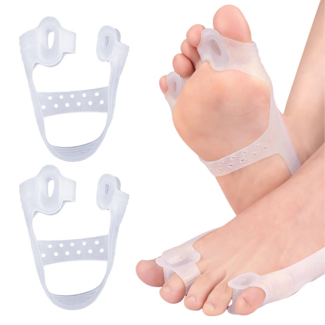 Шина для великого пальця стопи Силіконовий роздільник пальців Ортопедичний, фото №1