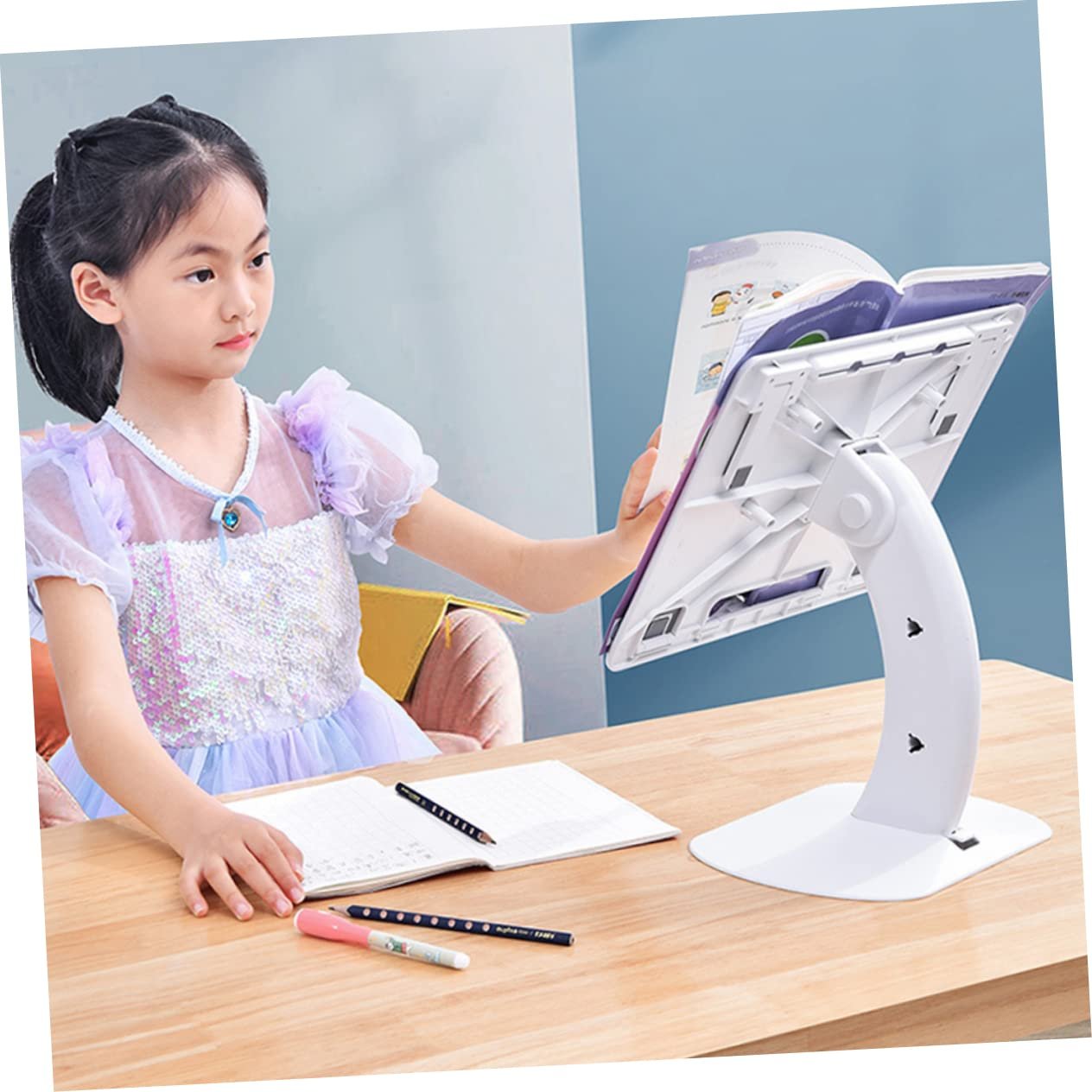 Підставка для ноутбука Uonlytech Ергономічна регульована для столу, стабільна для навчання, фото №4