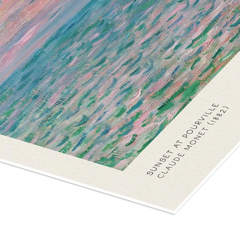 Постер Claude Monet Sunset at Pourville 1882 50 x 70 см, фото №3 Постер Claude Monet Sunset at Pourville 1882 50 x 70 см, фото №3