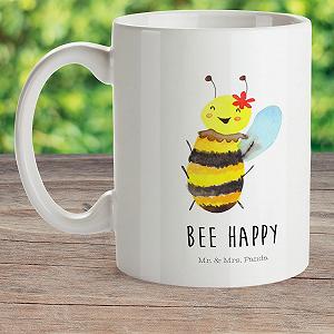 Дитяча кружка Mr. & Mrs. Panda Bee Happy Бджола, пластик synthetic.ua - Фото 1