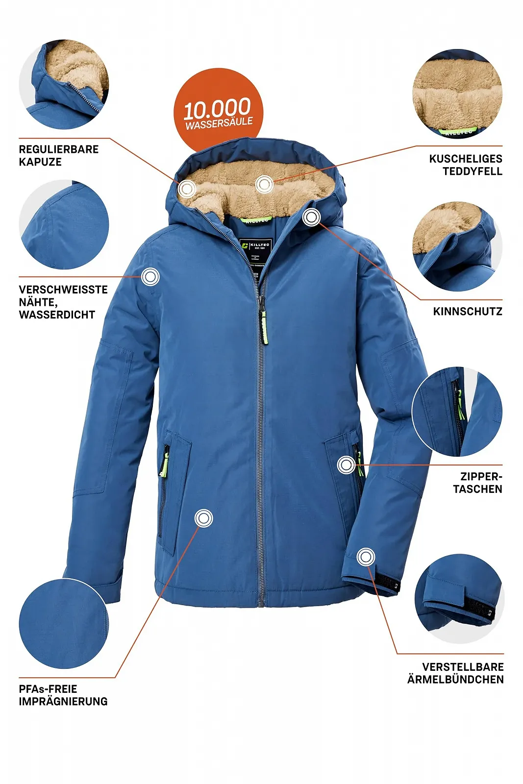 Куртка Killtec Kow 377 Bys Функціональна / Зимова з Капюшоном, фото №3 Куртка Killtec Kow 377 Bys Функціональна / Зимова з Капюшоном, фото №3