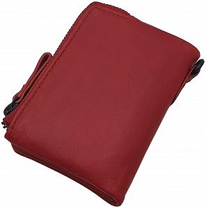 Гаманець Шкіряний Зображення Коня та RFID & NFC Захистом Cowhide cherry red Modern synthetic.ua - Фото 1