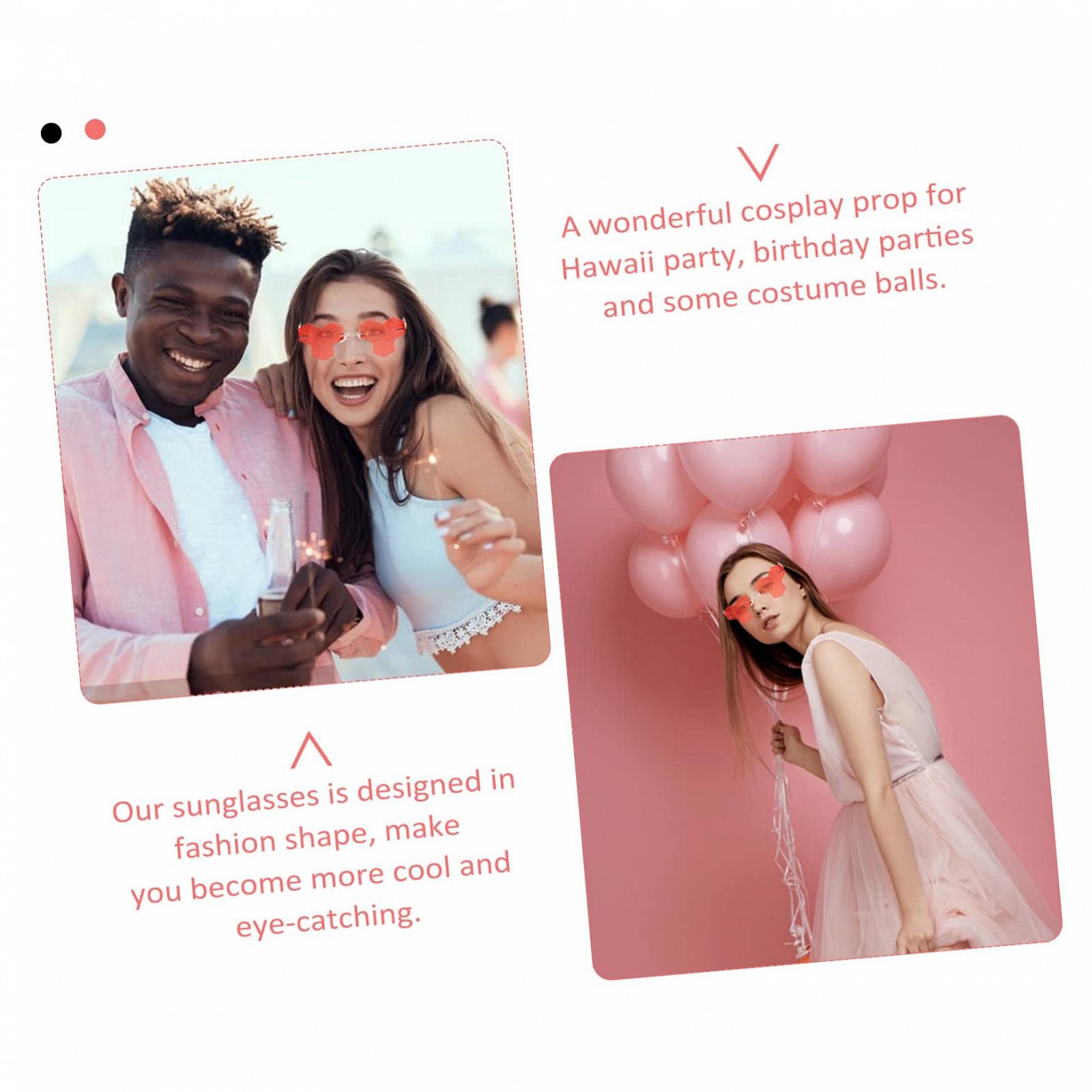 Сонцезахисні окуляри PACKOVE Без оправи для вечірок, 2 пари, фото №8