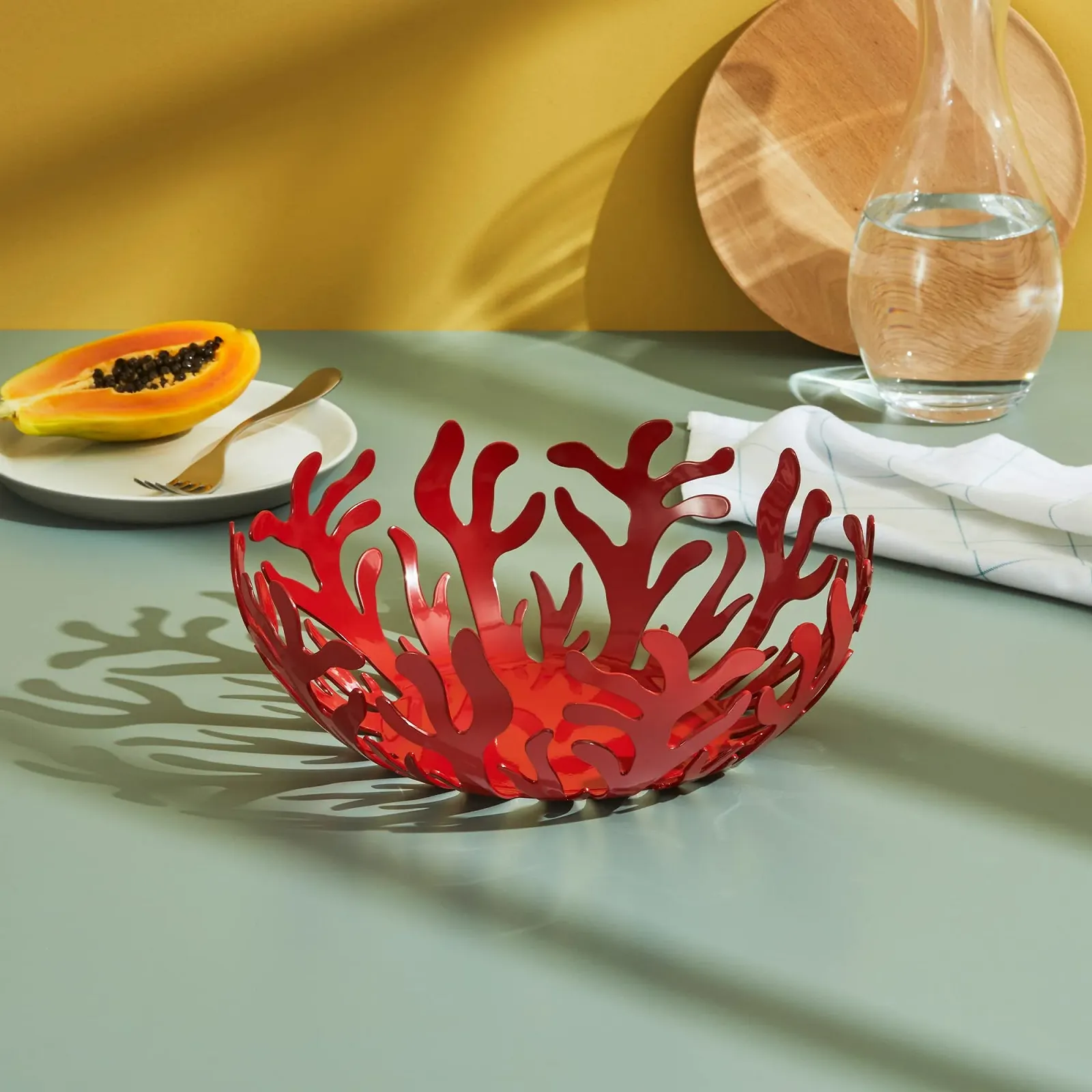 Фруктовниця Alessi Mediterraneo 29 см, нержавіюча сталь, фото №5 Фруктовниця Alessi Mediterraneo 29 см, нержавіюча сталь, фото №5