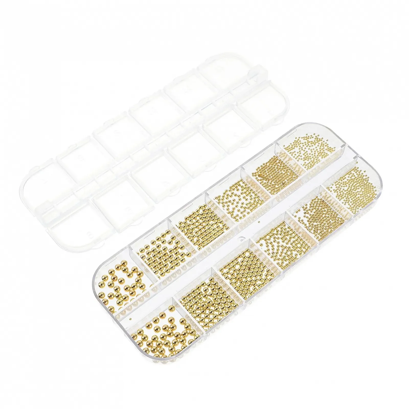 Прикраси для нігтів Кульки Сталь Золотий, фото №1