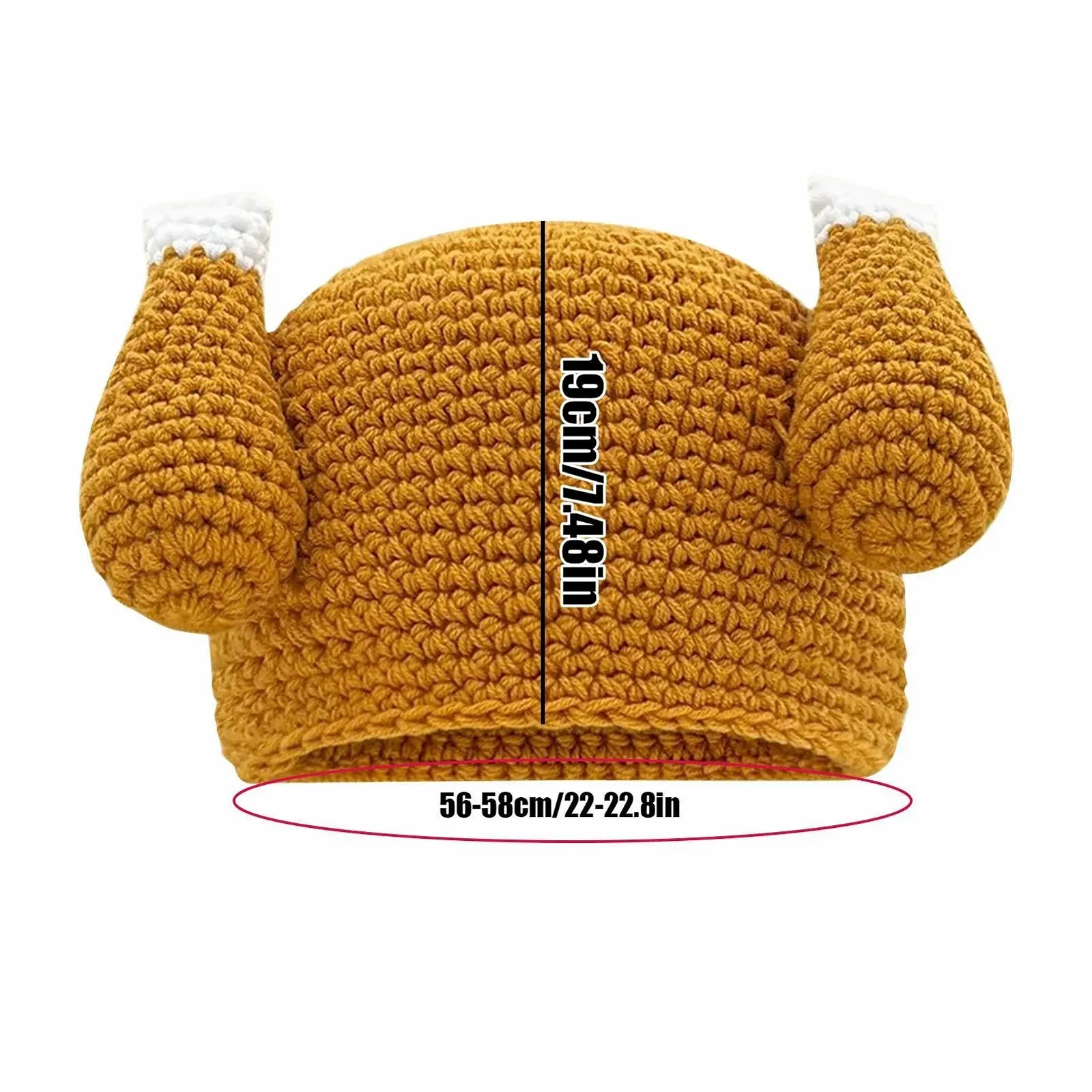 Шапка-индейка на День благодарения Baoqifong, вязаная, фото №5 Шапка-индейка на День благодарения Baoqifong, вязаная, фото №5