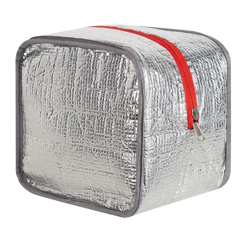 Детская термосумка ланч бэг для еды с собой на 4 л Kidos 3D карманом Крокодил синяя, фото №6