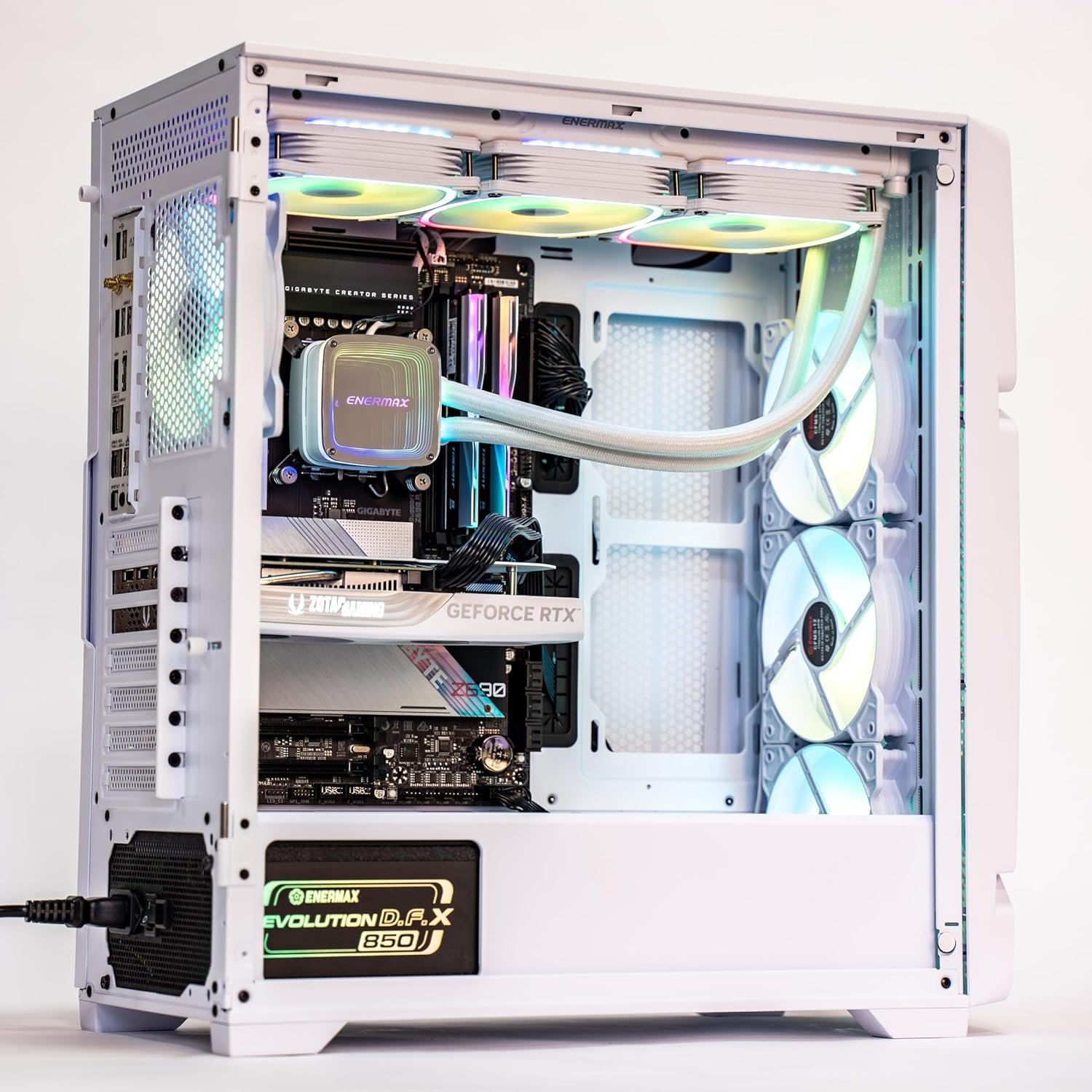 Корпус Enermax MarbleShell Mesh MS311 / E-ATX / 4x120mm ARGB PWM / USB-C 3.2 Gen 2 / без БЖ / Білий, фото №7