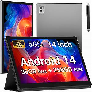 Планшет 14" Full HD DEEMWOLF T181 12+24/256GB 8 ядер Android 14 11580 mAh Сірий - Фото 1