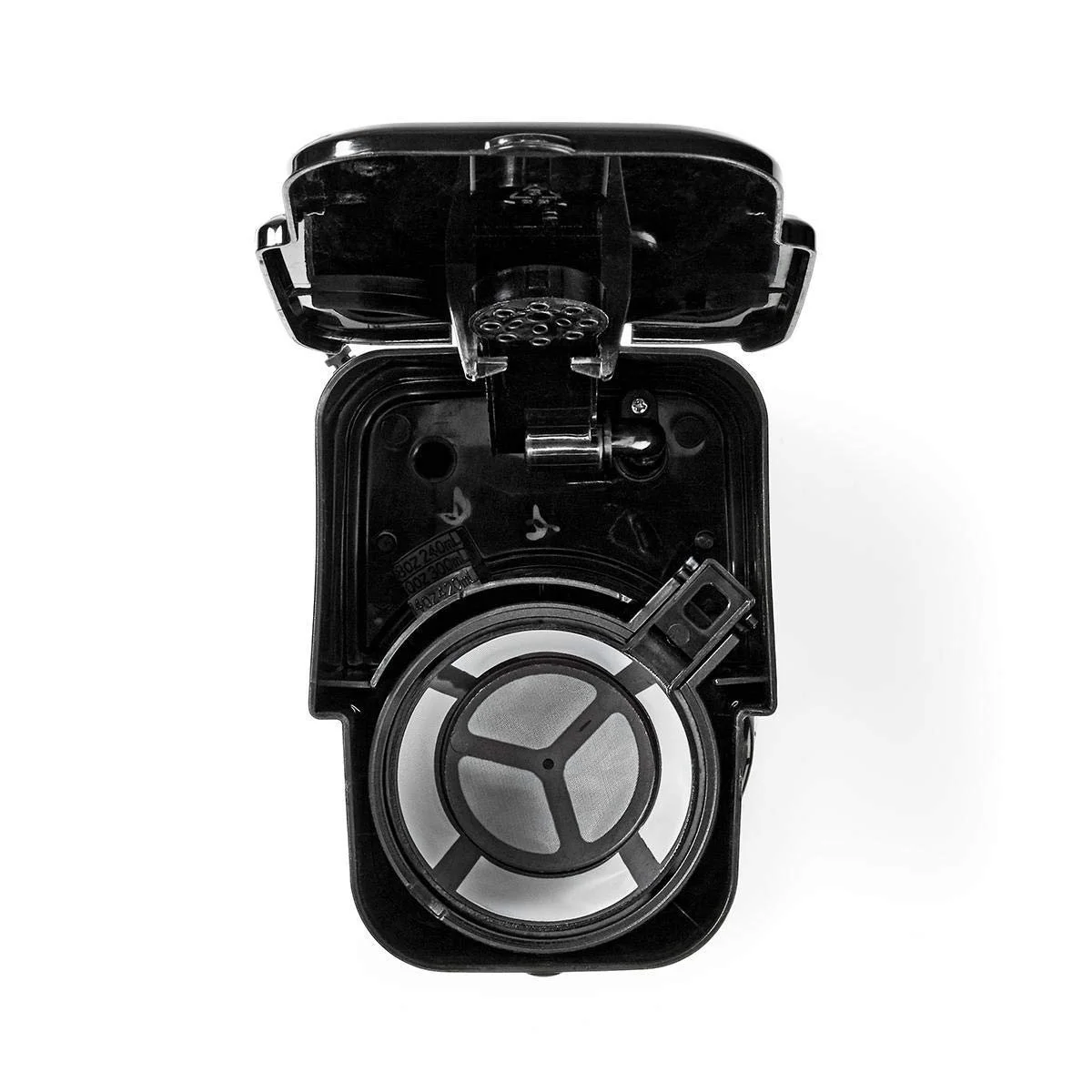 Фільтраційна кавоварка Nedis 0.4 L на 1 чашку з таймером чорна/срібляста, фото №6