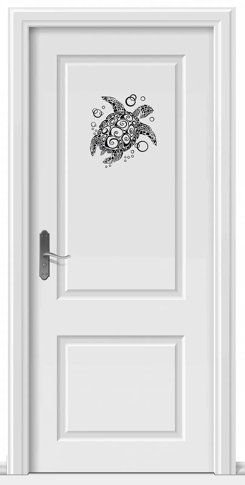 Наклейка на стену Bubble Turtle A076 66 см x 60 см Черная, фото №3